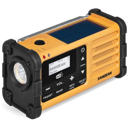 Sangean MMR-88 DAB+ (USB-C) gelb Notfall /Kurbel /Solar Radio Slike