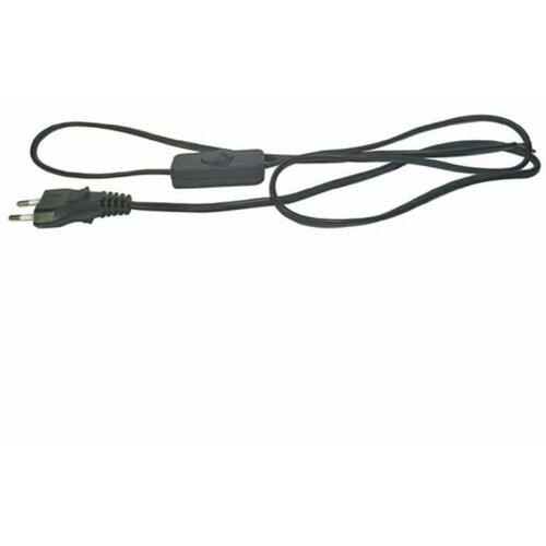 Emos Priljučni PVC kabl sa prekidačem crni 2m 2×0,75mm S09272 Slike