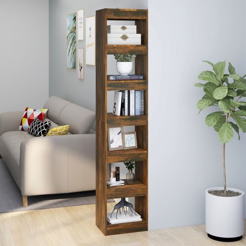 The Living Store Knjižna omara/pregrada dimljeni hrast 40x30x198 cm - Knjižna Omara, (21431635) Slike