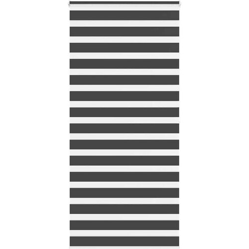 vidaXL Zavjesa zebra crna 105x200 cm širina tkanine 100,9 cm poliester Cene