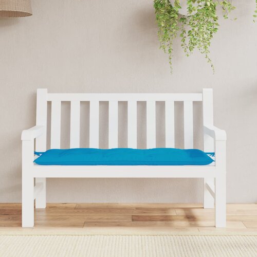  Jastuk za vrtnu klupu svjetloplavi 120x50x7 cm tkanina Oxford Slike