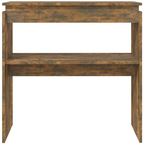 Konzolni stol boja hrasta 80 x 30 x 80 cm od konstruiranog drva Slike
