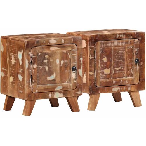 VidaXL Noćni ormarić 2 kom 40x32x46 cm Obrađeno puno drvo Slike