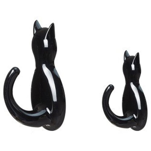 INF Stenske kljuke Cat Tail (2 paketa) Black, (21273876) Cene