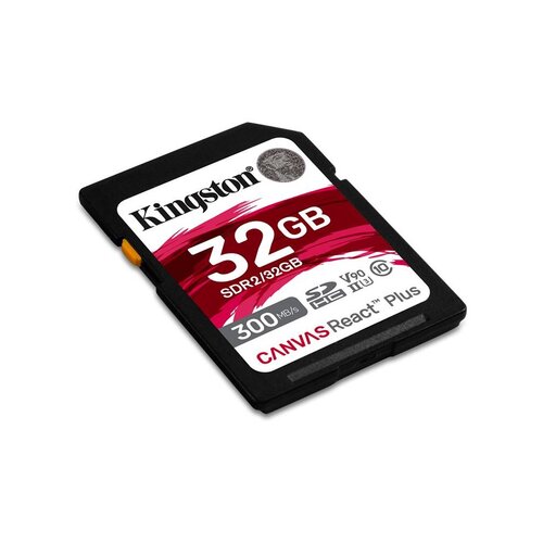 Kingston 32GB SD Canvas React Plus (SDHC Class 10 UHS-II U3) (SDR2/32GB) memorijska kartica Slike