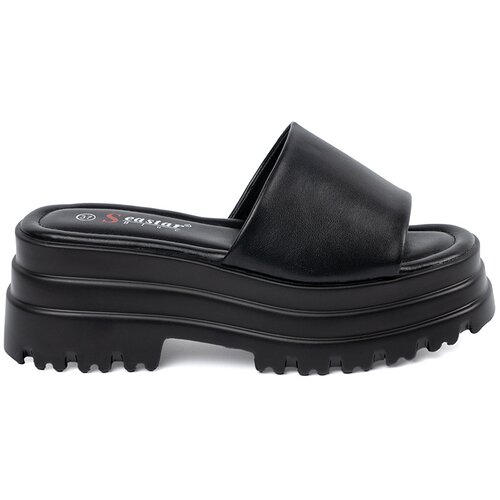 SEASTAR Black platform flip-flops Slike