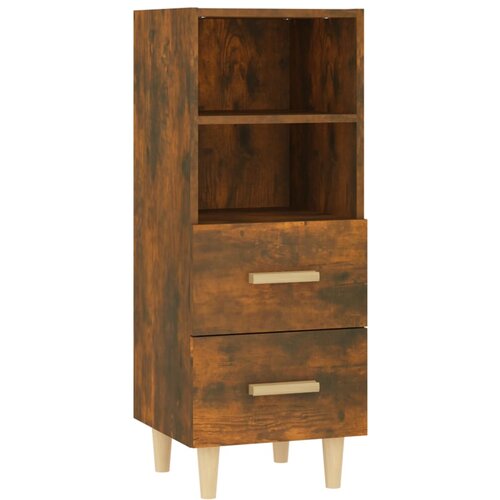 Maison Chic Komoda - Predalnik dimljeni hrast 34,5x34x90 cm konstruiran les, (21718163) Cene