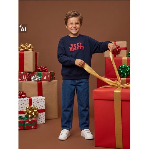 Sinsay Crewneck dukserica s natpisom Very Merry Cijene