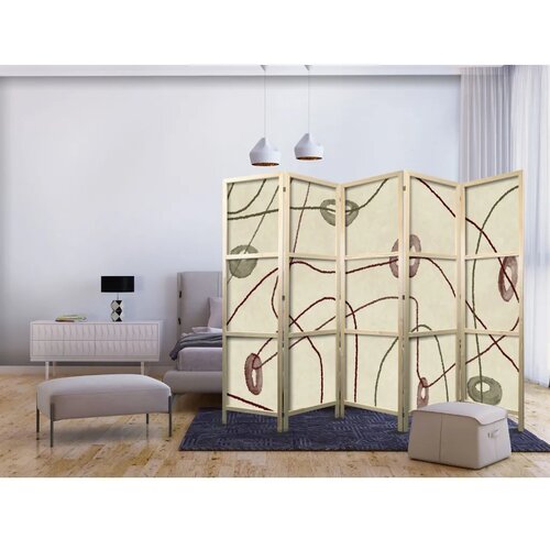  Japanski paravan - Bead Labyrinth - Minimalist Abstraction on a Worn Background 225x172 Cijene