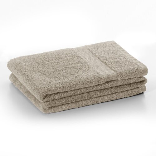 DecoKing Bež frotirni bombažni komplet brisač 10 ks Marina &amp;ndash; Slike