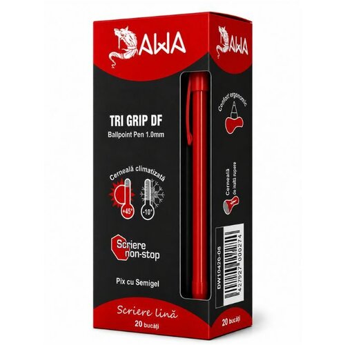  HEMIJSKA OLOVKA TRI GRIP CRVENA 1/20 1.0mm  DW10420-08 Cene