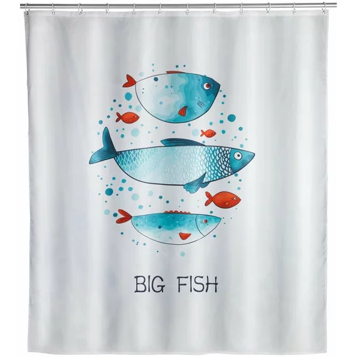 Wenko periva tuš zavjesa Big Fish, 180 x 200 cm