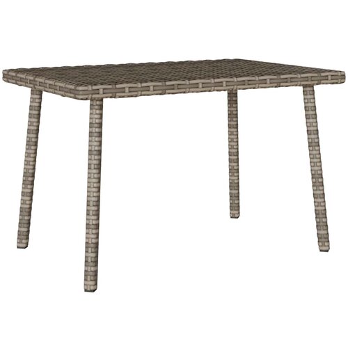 vidaXL Vrtni stolić za kavu pravokutni sivi 60x40x37 cm poliratan Cene