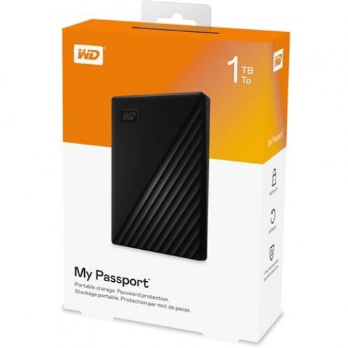 Western Digital HDD EXT 1TB WD My Passport USB 3.2 Black 2,5" Cijene