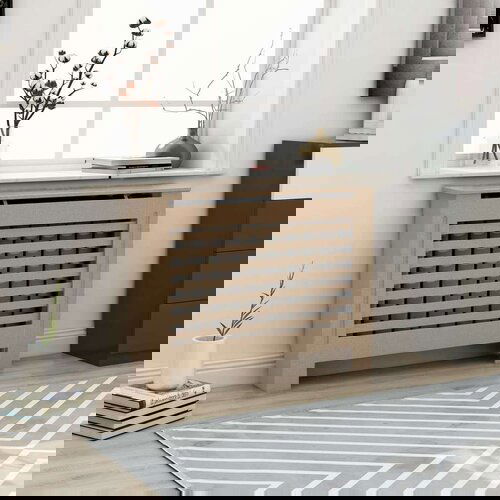  Pokrov za radijator 112 x 19 x 81 cm mdf Slike