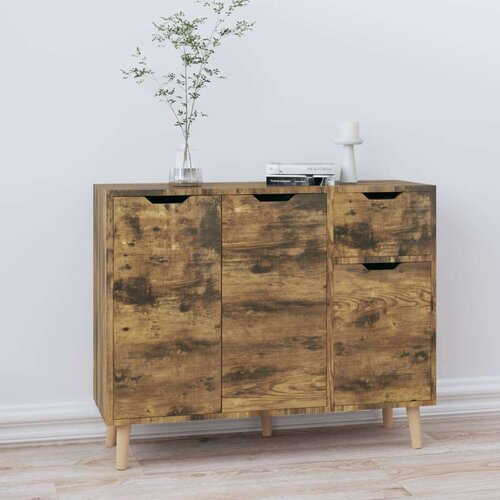 vidaXL Komoda boja dimljenog hrasta 90 x 30 x 72 cm od iverice Cene