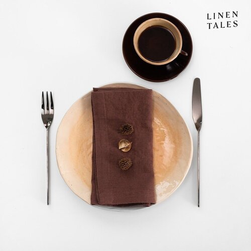 Linen Tales Laneni ubrusi u setu 2 kom 40x40 cm Chocolate &ndash; Cijene