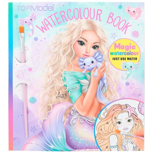 Top Model knjiga za vodene barvice MERMAID Cene
