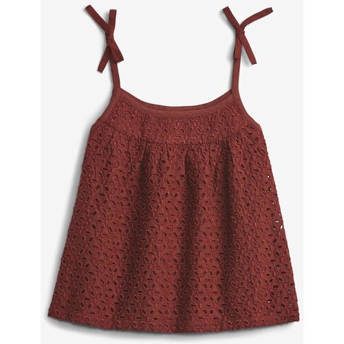 GAP Strappy Eyelet Majica Rdeča Slike