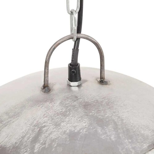  Industrijska viseća svjetiljka 25 W srebrna okrugla 41 cm E27 Slike