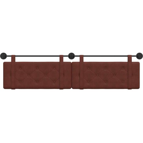  Držeće uzglavlje Zidne Sjajno smeđa 210 x 55 x 5 cm Antikni PU - Sjajna smeđa 200 cm bez LED Slike