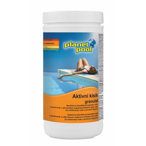  Granulat planet pool aktivni kisik (brezklorna dezinfekcija, 1 kg) Cene