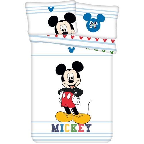 Jerry Fabrics Bombažna otroška posteljnina za otroško posteljico 100x135 cm Mickey – Cene