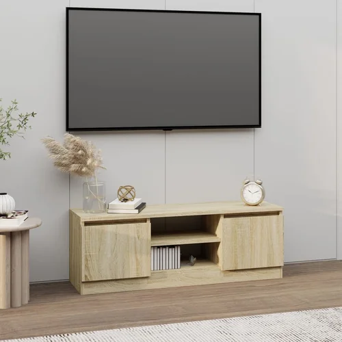 The Living Store TV omarica z vrati sonoma hrast 102x30x36 cm - TV Omarica Z Vrati, (21374842)