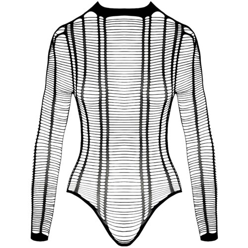Cottelli odprto body s črtami (črna) - S-L Slike