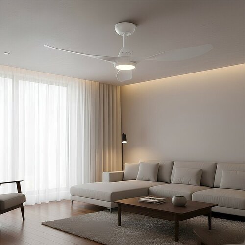 Greentech Stropni ventilator (Barva: Bela, &Oslash; x V: 132 x 33 cm, 3 lopatice) productname.garantie.plussign BAUHAUS garancija 5 let za naprave na električni ali motorni pogon Cene