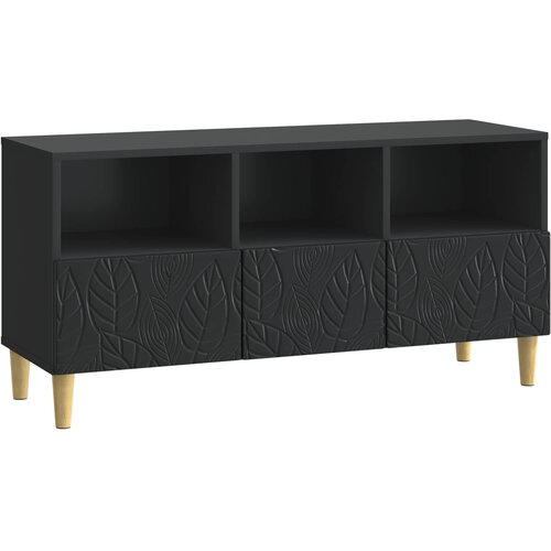 TV ormar 102 x 34,5 x 50 cm Crna Konstruirano drvo Cene