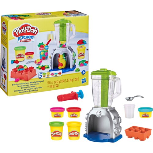 PLAY-DOH Kitchen Creations Swirlin&amp;#039; Smoothies Toy Blender Playset Slike