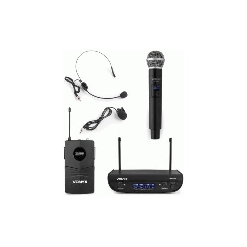  MIKROFON BEŽIČNI DIG. VONYX WM82C 2CH-UHF, 3X MIC., 179.215 Cijene