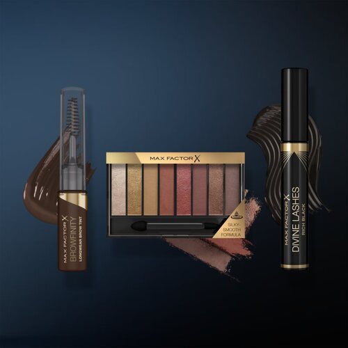 Max Factor browfinity Longwear Brow Tint maskara za obrve sa obostranim aplikatorom 4,2 ml nijansa 002 Medium Brown Slike