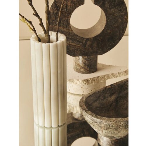 Premier Housewares Bijela mramorna vaza (visina 20 cm) Savio &amp;ndash; Slike