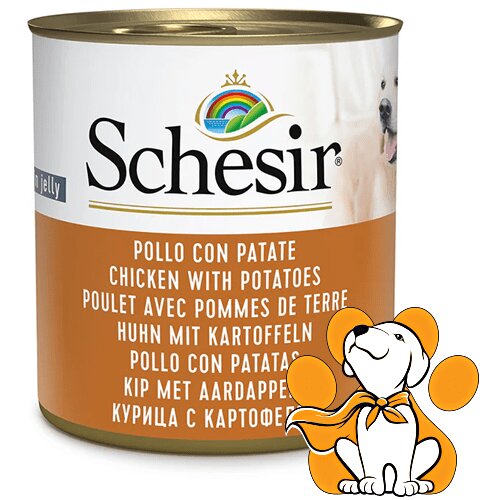 Schesir dog Chicken With Potatoes 285g, Ukusna Piletina Sa Prelivom Od Krompira Cene