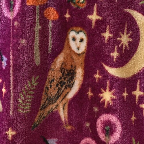 Catherine Lansfield Ljubičasta deka od mikropli&amp;scaron;a 130x170 cm Enchanted Twilight Animals &amp;ndash; Slike