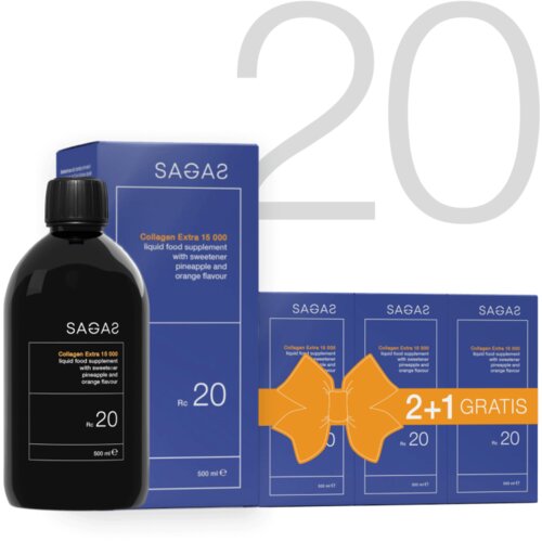 Sagas rc 20 collagen extra 15 000 &amp;ndash; kolagen za elastičnost i mladalački izgled Slike