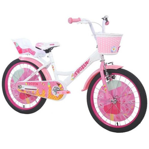 bicikl za decu frozen sa pomoćnim točkićima 20'' - beli, 650164 Slike