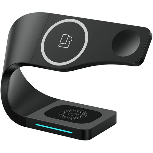AVIZAR Polnilna postaja MagSafe za iPhone, 3-v-1 z brezžicnim polnjenjem za Apple Watch in AirPods - crna, (20650959) Cene