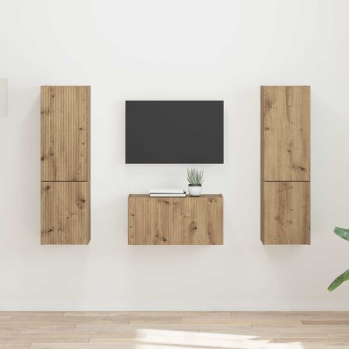  Set TV komoda 5 pcs Umjetnički hrast Konstruirano drvo Slike