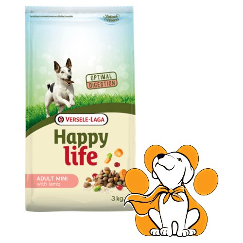 Happy Life Adult Mini Lamb 3kg, Hrana Za Male Rase Pasa, Jagnjetina Cene