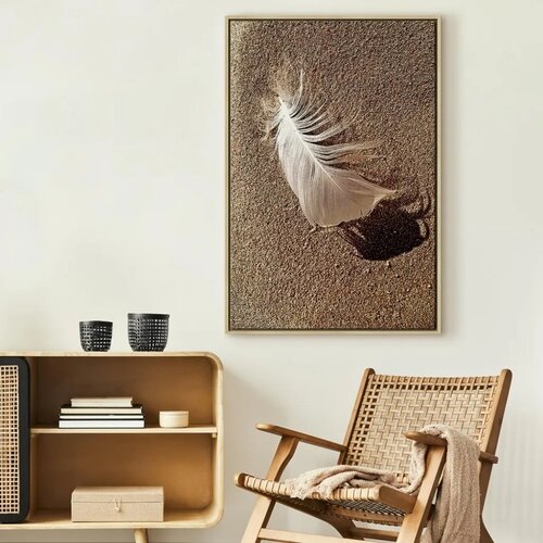 Slika - Feather on the Sand (1 Part) Vertical 40x60 Cene