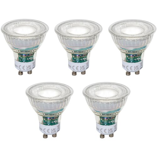 LUEDD Komplet 5 GU10 50mm zatemnitvenih LED žarnic prozornih 2,5W 450 lm 6500K Cene