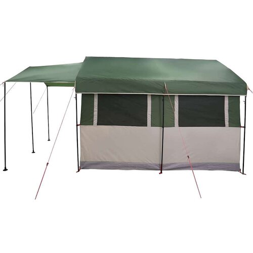  Obiteljski &amp;scaron;ator s krovom Zelena i bijela 324 x 255 x 230 cm Slike