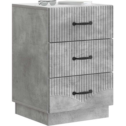  Noćni ormar Betonska siva 43 x 41 x 63,5 cm Konstruirano drvo Slike