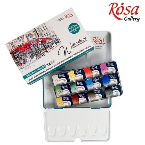 Rosa Gallery akvarel boje - Urban Sketching set 12 x 2,5 ml Cijene
