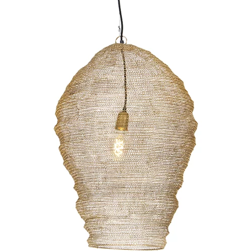 QAZQA Orientalska viseča svetilka zlata 70 cm - Nidum