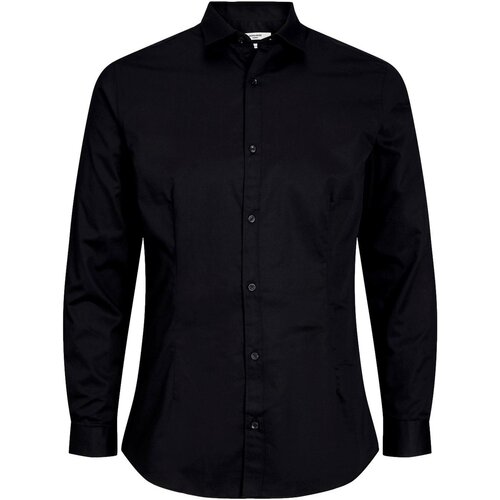 Jack &amp;amp; Jones Majice z dolgimi rokavi CAMISA SLIM FIT HOMBRE JACK JONES 12097662 Črna Slike