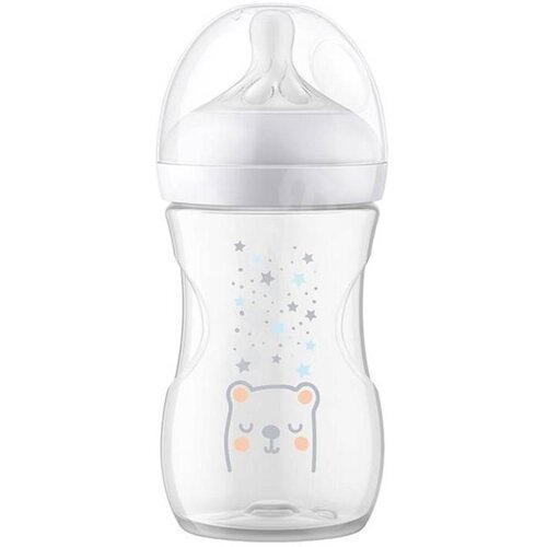 Avent response Natural Bočica s ventilacijskim umetkom, Medo, 260 ml Slike